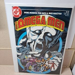DC Comics Omega Men Comic Cover - Black, Blue, Red